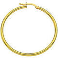 Boucles d'oreille sur Grenoble : Boucles oreilles Brillaxis Boucles d'oreilles cr&eacute;oles or jaune 18 carats 35 mm Jaune