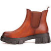 Bottines Vera Collection Bottines Chelsea &agrave; grosse semelle, couleur cognac Marron