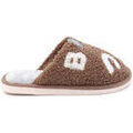 Chaussons Vera Collection Chaussons Pantoufles fourr&eacute;s femme, Camel Marron Grenoble