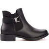 Bottines Vera Collection Bottines plates noir avec boucles &agrave; la cheville Noir