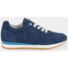 Baskets Vera Collection Tennis Femme Cuir marche confort, Bleu marine