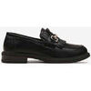 Ballerines Vera Collection Mocassin avec frange et boucle, Noir