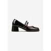 Chaussures escarpins Vera Collection Escarpin avec double brides bout carr&eacute;, Noir Noir