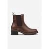 Bottines Vera Collection Boots Chelsea femme avec petit talon, Marrons