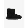 Bottines Vera Collection Chaussons femmes, Boots Noir fourr&eacute;s talon plat multicolor