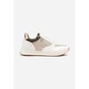 Baskets Vera Collection Baskets femmes &agrave; lacets avec paillettes, Beige Beige