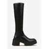 Bottes Vera Collection Bottes Noires &agrave; Plateforme Noir