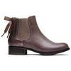 Bottines Vera Collection Bottines plates avec n?ud d&eacute;coratif, Taupe Marron