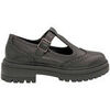 Ballerines Vera Collection Derbies femmes style Salom&eacute;s plateforme, Noires Noir
