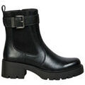 Bottines Vera Collection Bottines Chelsea avec boucle et semelle crant&eacute;e, Noir Noir Grenoble