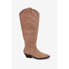 Bottes Vera Collection Bottes Santiags style Cowboy petit talons, Taupe