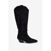 Bottes Vera Collection Bottes Santiags style Cowboy petit talons, Noir