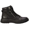 Bottines Vera Collection Bottines plates &agrave; lacets style sneaker, Noir Noir