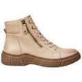 Bottines Vera Collection Bottines plates &agrave; lacets style sneaker, Taupe Beige Grenoble