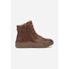 Bottines Vera Collection Bottines plates &agrave; lacets style sneaker, Marron Marron