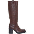 Tee-shirts sur Grenoble : T-shirt Vera Collection Bottes Marrons &agrave; talons &eacute;pais et &agrave; Plateforme Marron