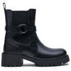 Bottines Vera Collection Biker boots chunky avec bride et boucle, Noir