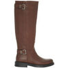 Bottes Vera Collection Bottes Marron cavali&egrave;re &agrave; sangles, talon plat Marron