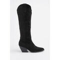 Bottes Vera Collection Botte Santiags su&eacute;dine style Cowboy, Noire Noir