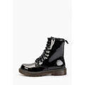 Tee-shirts sur Grenoble : T-shirt Vera Collection Bottines femmes plates &agrave; lacets, Noir Vernis Noir