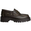 Chaussures bateau Vera Collection Chaussure bateau &agrave; lacets semelle crant&eacute;e, Caf&eacute; Marron