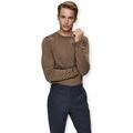 Pull Selected Noos Berg Crew Knit - Teak