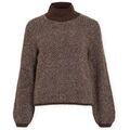 Pull Vila Noos Lory High Knit - Coffee Bean