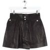 Short Iro Mini short en cuir noir