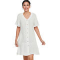 Robes sur Grenoble : Robe courte Selmark Chemise de nuit manches courtes HOMEWEAR P119