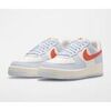Baskets basses Nike AIR FORCE 1 BLANC BLEU ORANGE