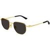 Lunettes de soleil Bottega Veneta BV1301S Lunettes de soleil, Or/Gris, 52 mm Dor&eacute;