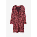Robe courte Enorsia Robe Longline Midi &agrave; Imprim&eacute; de Fleurs Sauvages Rouge Grenoble