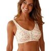Brassi&egrave;res Daxon by - Soutien-gorge ouvert devant pur coton Jaune