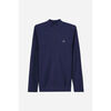 Pull Enorsia Demi-fermeture &eacute;clair col entonnoir sweat Marine