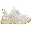 Baskets basses enfant Naturino Sneakers en synth&eacute;tique et tissu WAVE. Blanc