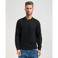Pull EAX Pull homme &agrave; motif ondul&eacute; Noir