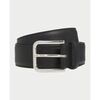 Ceinture BOSS Ceinture homme avec boucle logot&eacute;e Noir