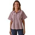 Chemise Daxon by - Chemisier tissu effet gaufr&eacute; Rouge
