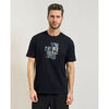 T-shirt EAX T-shirt homme AX col rond avec imprim&eacute; Bleu