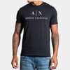 T-shirt EAX T-shirt slim en jersey avec logo - marine