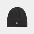 Bonnet Lyle & Scott Bonnet c&ocirc;tel&eacute; en laine d'agneau - noir de jais Noir