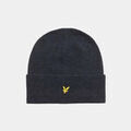 Bonnet Lyle & Scott Bonnet c&ocirc;tel&eacute; en laine d'agneau - marine fonc&eacute;e Bleu