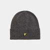 Bonnet Lyle & Scott Bonnet c&ocirc;tel&eacute; en laine d'agneau - anthracite Gris
