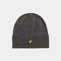 Bonnet Lyle & Scott Bonnet c&ocirc;tel&eacute; en laine d'agneau - anthracite Gris