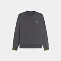 Pull Fred Perry Sweat &agrave; col ras du cou - Anchor Grey Tennis Blue Gris