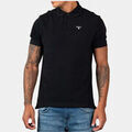 Polo Barbour tartan pique polo - black