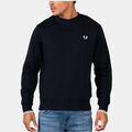 Pull Fred Perry Sweat &agrave; col ras du cou - marine Bleu