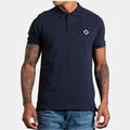 Polos sur Grenoble : Polo Ma.strum Polo SS piqu&eacute; - encre marine Bleu