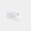 Casquette Lacoste Casquette logo en serg&eacute; de coton - blanc Blanc