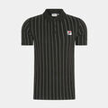 Polo Fila Polo Luckenwalde - noir ray&eacute; blanc brillant Noir